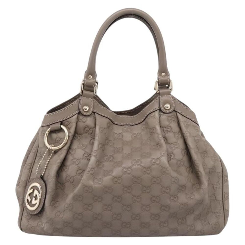 Gucci Sukey Guccissima Leather Gray Leather Tote Bag Bag